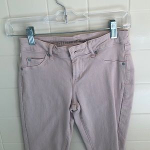Light pink articles of society skinny jeans